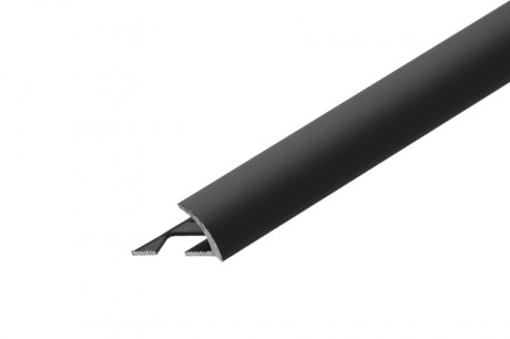 Kumer-Alumiiniumprofiil must 10/2500mm(24111) RAL9005 - Hansas Plaadimaailm