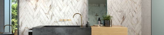 Calacatta Gold Chevron - Hansas Plaadimaailm