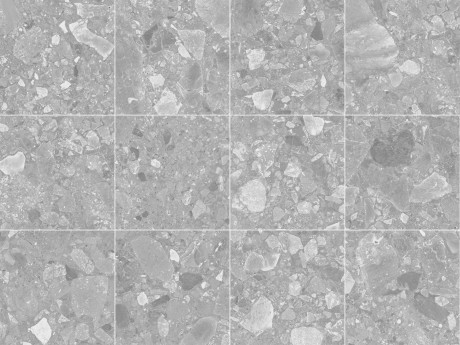 Terrazzo grey R10/B 9,7x9,7x0,69 (30x40) - Hansas Plaadimaailm
